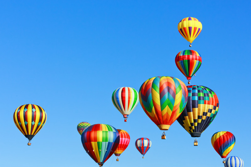 hot-air balloon as advertising balloons